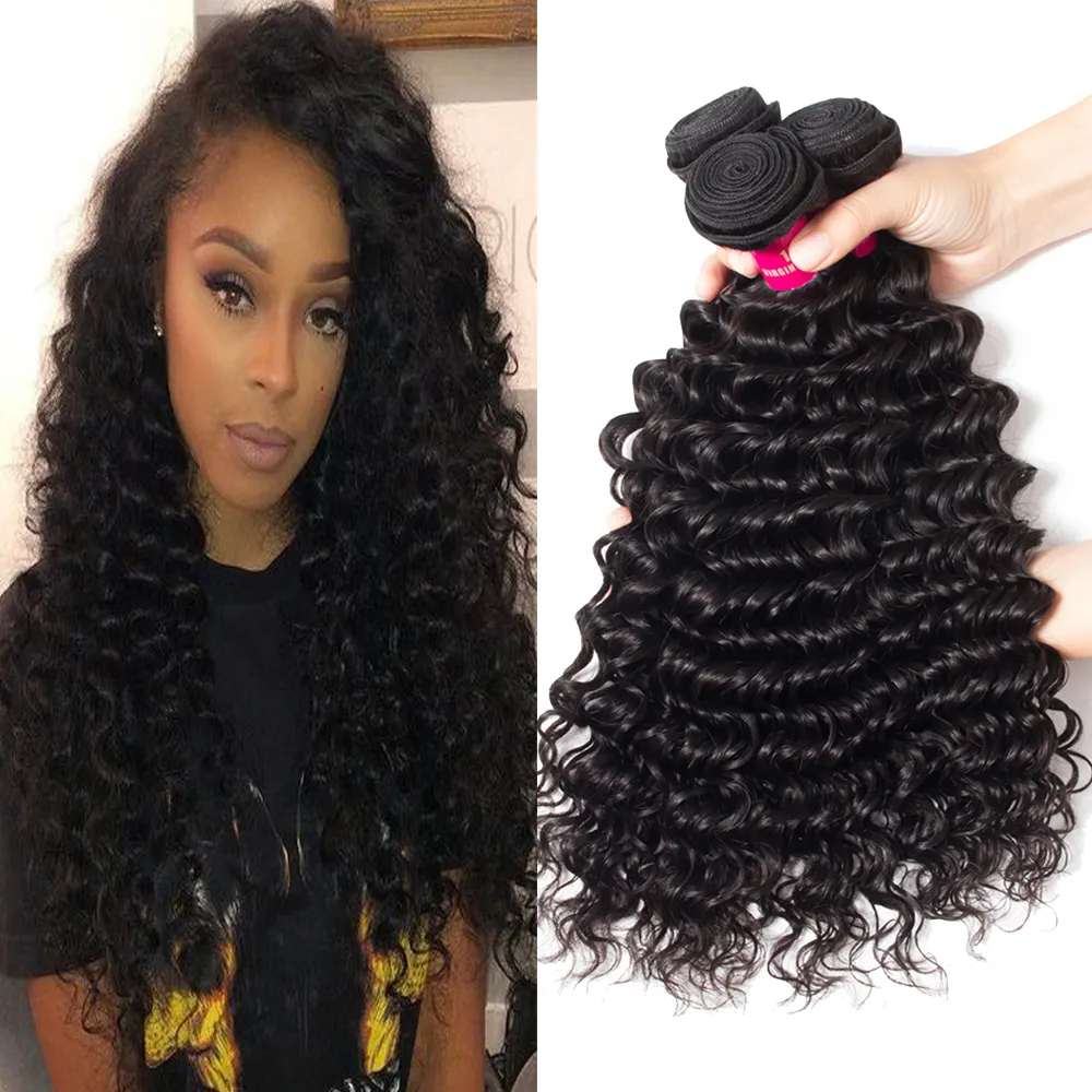 Wholesale Mink Brazilian Virgin Hair Deep Curly Straight Body Wave