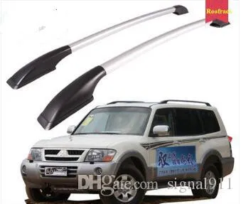 Högkvalitativ Aluminium Alloy Bagage Stack, Roofrack Crossbar, Bagage Takräcke, (Max Bear 20kg) för Mitsubishi Pajero V73