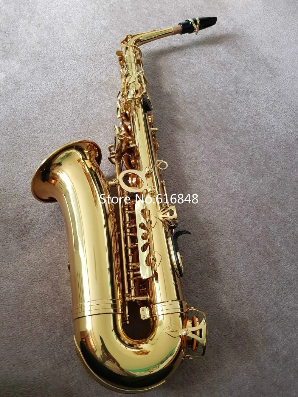 Ny Arrivel Jupiter Jas-767 Högkvalitativ Alto Eb Tone Mässing Saxofon Goldlack E-Platt Tone Sax med munstyckshandskar