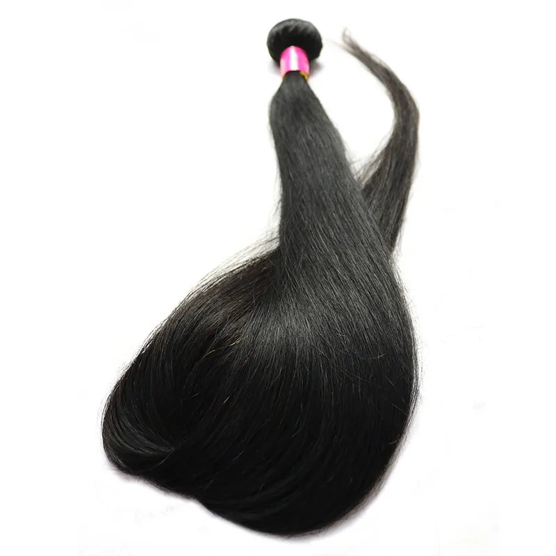 Vente directe d'usine Bundles de cheveux vierges brésiliens raides 28 30 32 34 36 38 40 pouces de longueur 100% extensions de cheveux humains non transformés