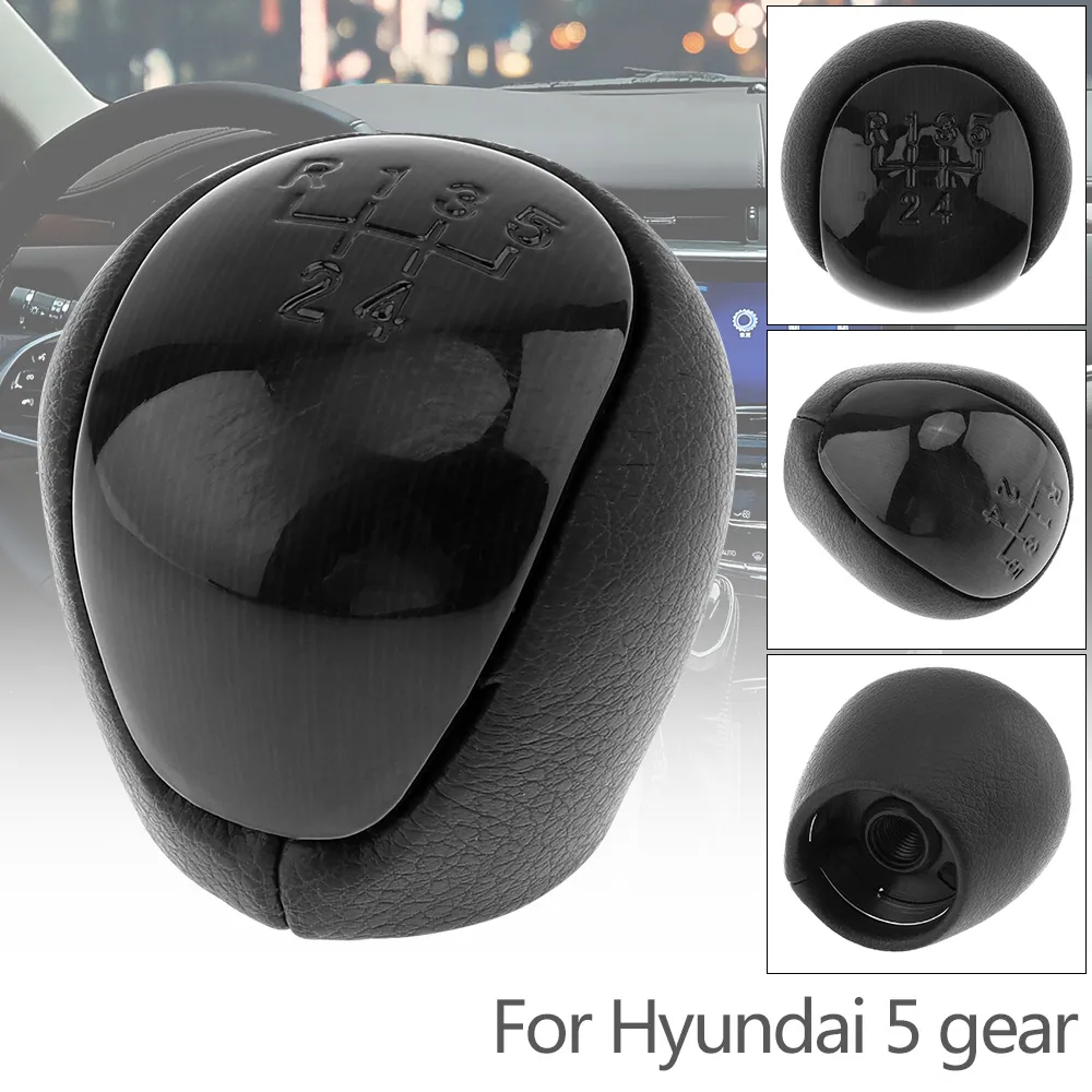 ABS Kunststoff + Leder Schaltgetriebe Gangschaltung Handball Knob Fit Für  Hyundai Elantra I30 / Kia Forte Soul / 5 Gang Modelle CIA_30M Von 13,07 €