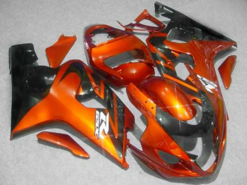 Hot Sale Faring Kit för Suzuki GSXR600 GSXR750 04 05 K4 Eftermarknad GSX-R600 / 750 2004 2005 Svart Röd Fairings Set RT19