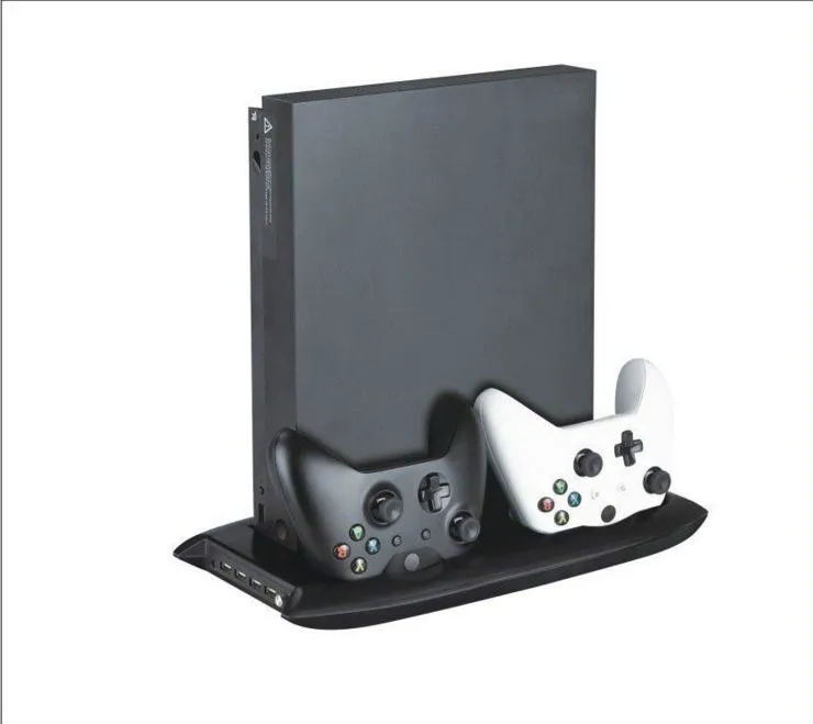 Per controller console Xbox One X ONEX Supporto verticale Ventola di raffreddamento Caricabatterie Dock di ricarica