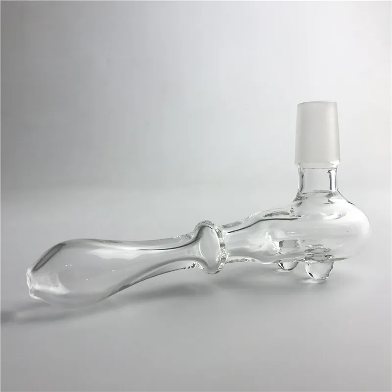 18mm Glass DIY Accessories Hook Adapter Water Bongs Ash Catcher Smoking Pipe Thick Pyrex Clear Glass Hand Pipes