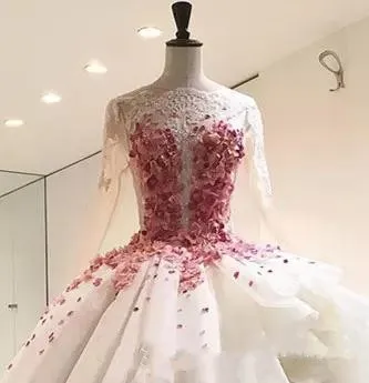 Stunning 2018 Fairytale Prom Dress With 3D Floral... From Newdeve, $171.18  | DHgate.Com