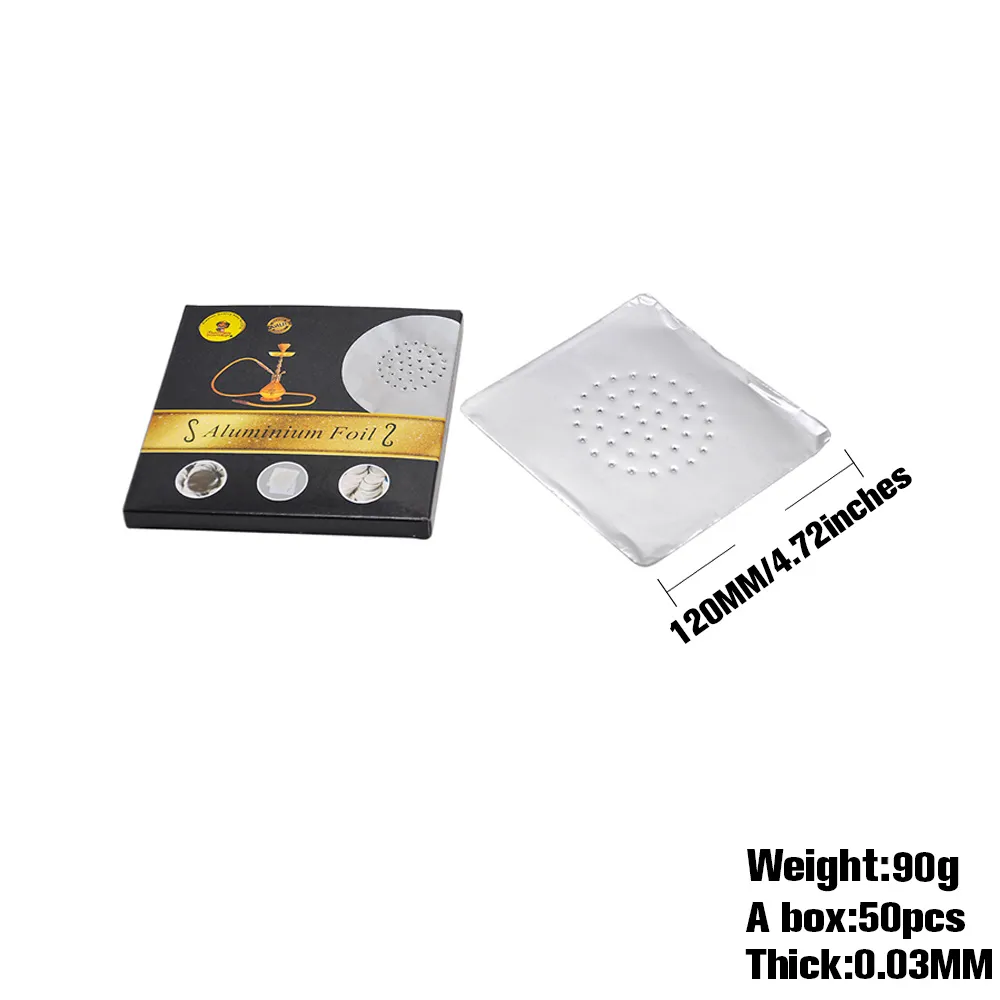 1 Box Round Aluminum Hookah Foil Paper Diameter 120MM / Thickness