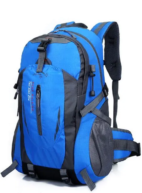 Voyage en plein air Big bag 40L paquet de sports de loisirs sac à bandoulière spécial randonnée avec imperméable capable de prendre un hamac et un sac de couchage