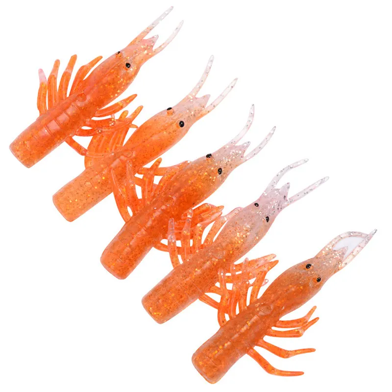 Soft Plastic Shrimp Fishing Lure Luminous Glow In The Dark Saltwater - Foto 8