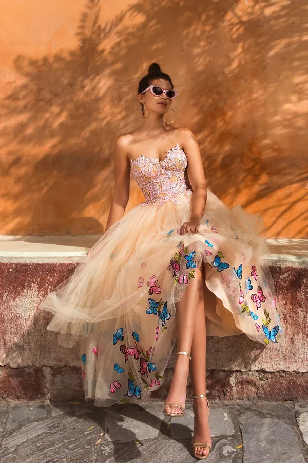 strapless open back dress Charming Sequins Mini Dress Cocktail Party Dress Long Sleeves Homecoming Dress