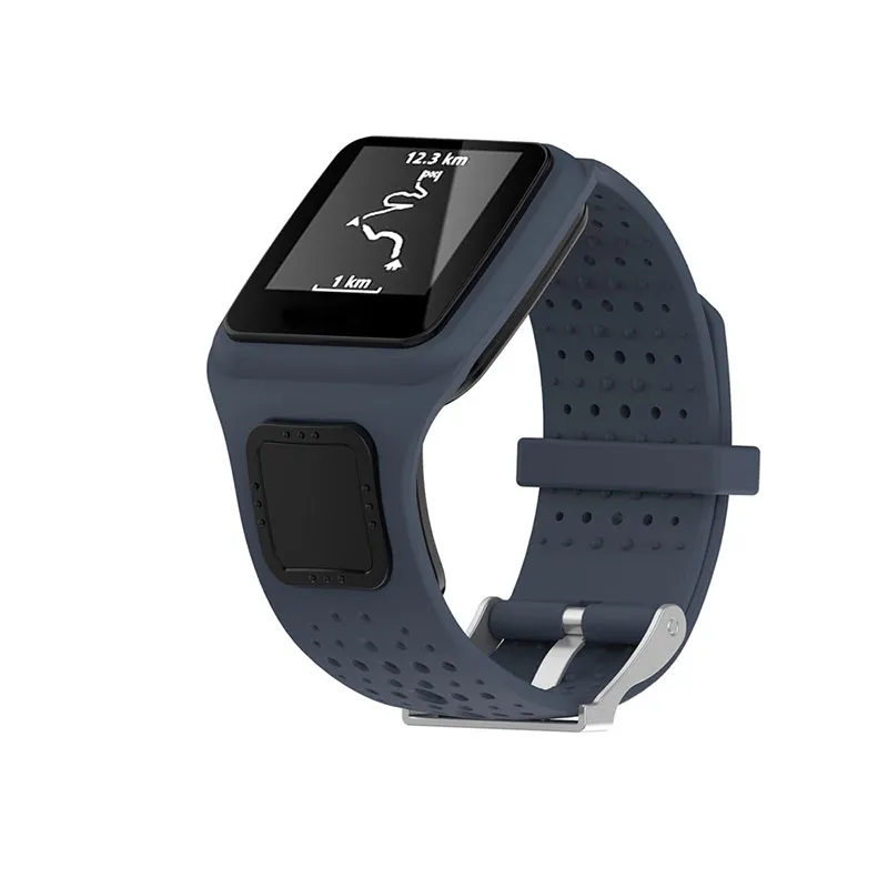 Tomtomマルチスポーツ/ Cardio GPSの腕時計のための取り替えのシリカゲルのソフトウォッチバンドストラップ