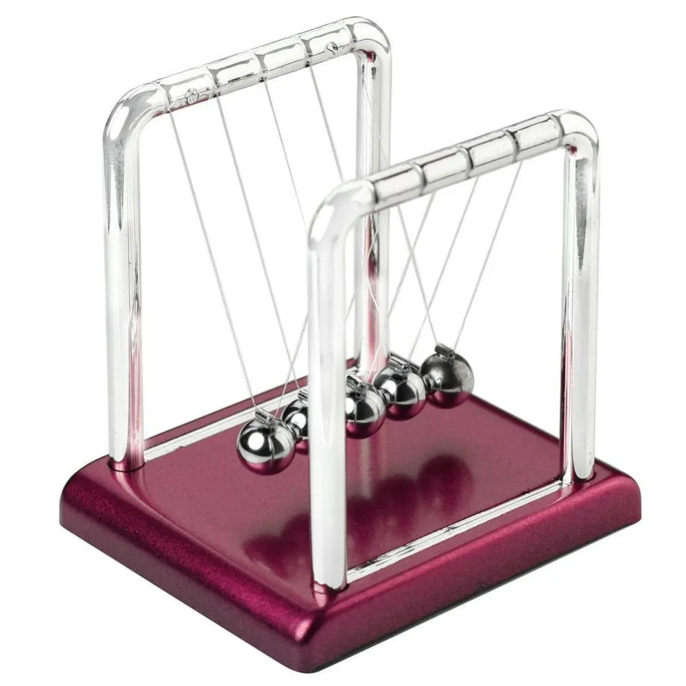 Ny design Newtons Cradle Fun Steel Balance Bald Balls Physics Science Pendule Desk DIY Dekoration Accessory 8cm x 7,5cm x 9cm B500