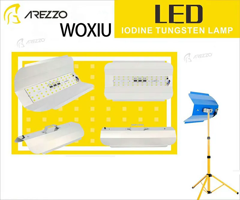WOXIU führte Jod-Wolframlampe Engineering-Licht Effiziente Kühlung Langes Leben Ultra-low Stromverbrauch wasserdicht Ac178-285V 50W 100W