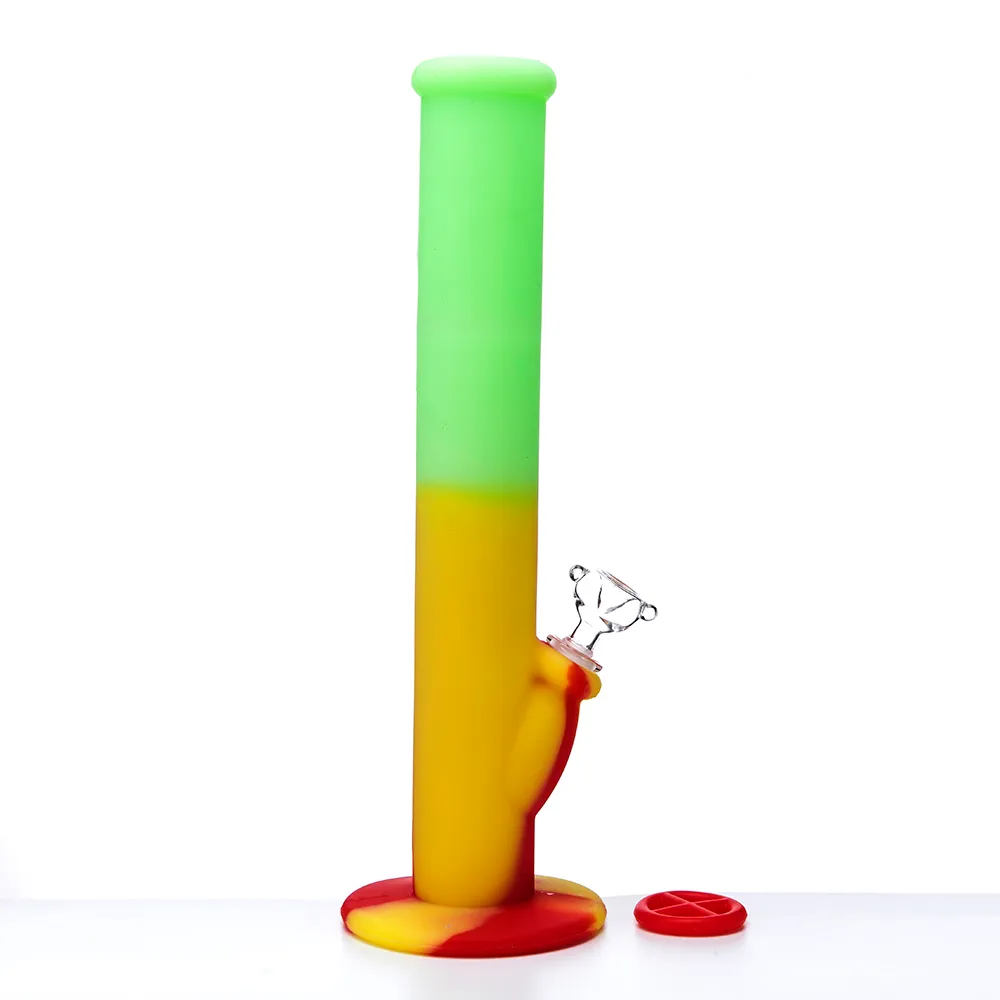 Multi Colors Silicone Water Pipe Silicon Hookah with Glass Bowl Smoking Pipes Bongs Water Bong at Mr_dabs