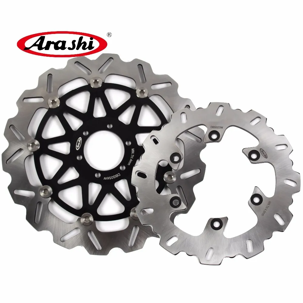 Arashi For YAMAHA SRX 400 1991 Front Rear Brake Disc Disk Rotors Kit Motorcycle Accessories SRX400 91 CNC Aluminum