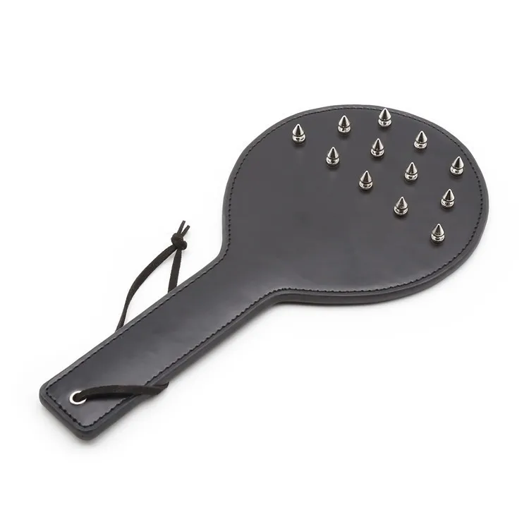 Leather Spiked Spanking Paddle, Heavy Studded Whip,Erotic Bondage Adult  Role Play,Sex Toys For Couple Y18100803 From Zhengrui09, $5.5