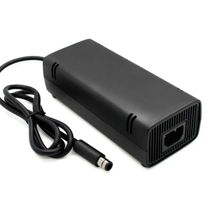 UE US Plug AC Adapter ADAPTER ZASADOWA SŁODAJĄCA ŁADOWANIE Z KABELEM DO XBOX 360 E SLIM DHL FedEx UPS Darmowa wysyłka