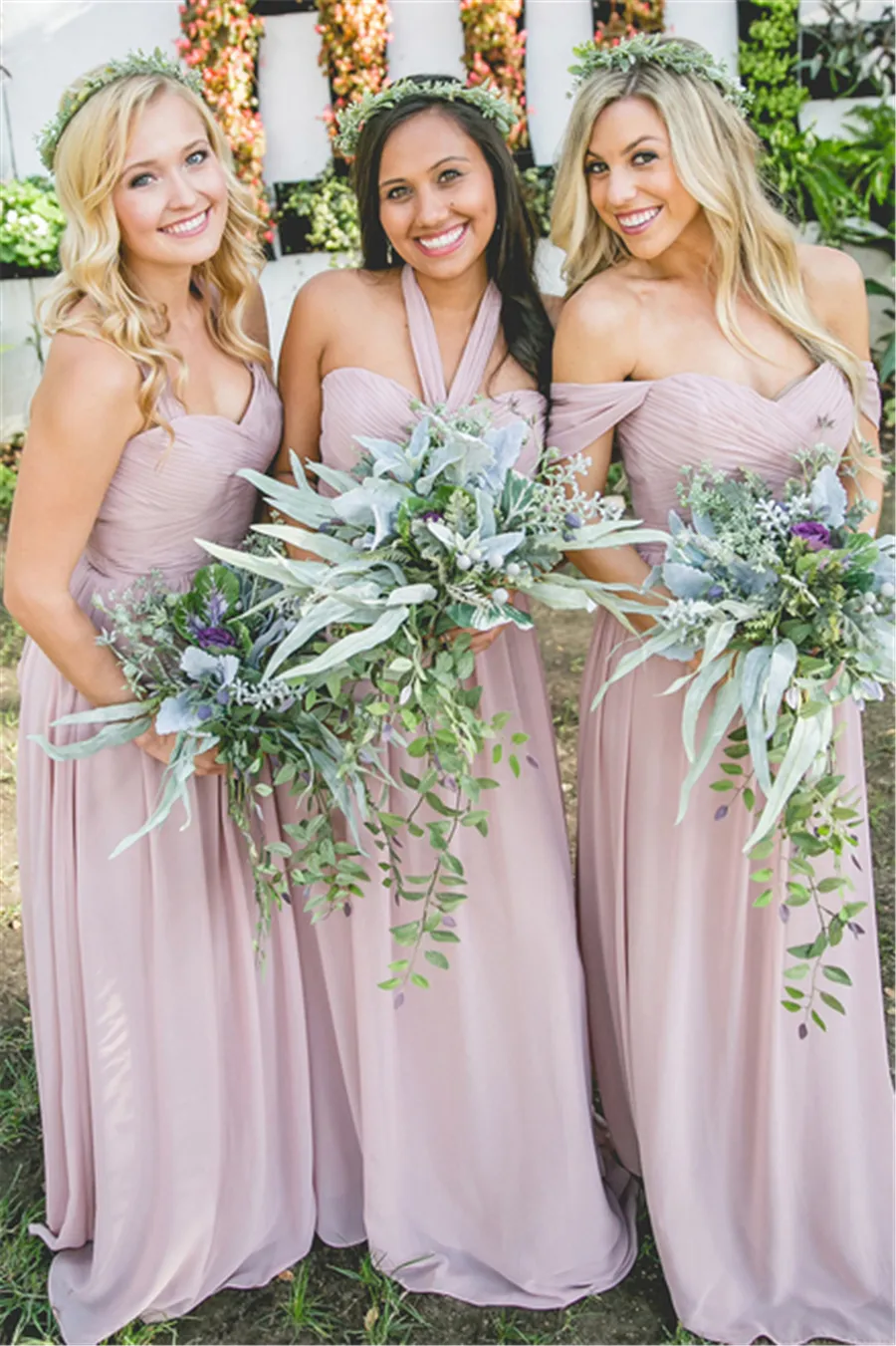 KENNEDY CHIFFON CONVERTIBLE DRESS Cheap Grey Bridesmaid Dresses For Wedding Long Chiffon A Line Backless Formal Dresses Party Lace Modest From 107 72 DHgate