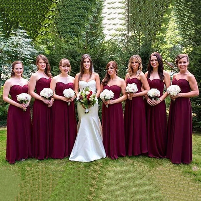 Vestidos de fiesta hotsell largos color bordo