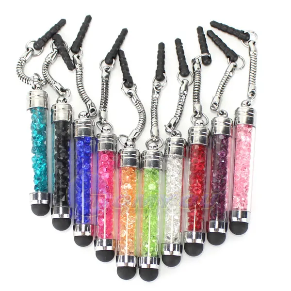 Plus stretch CapacitiveTouch penna touch screen Bling Crystal Stylus Sling iPhone 6s 7 8 Tablet Samsung