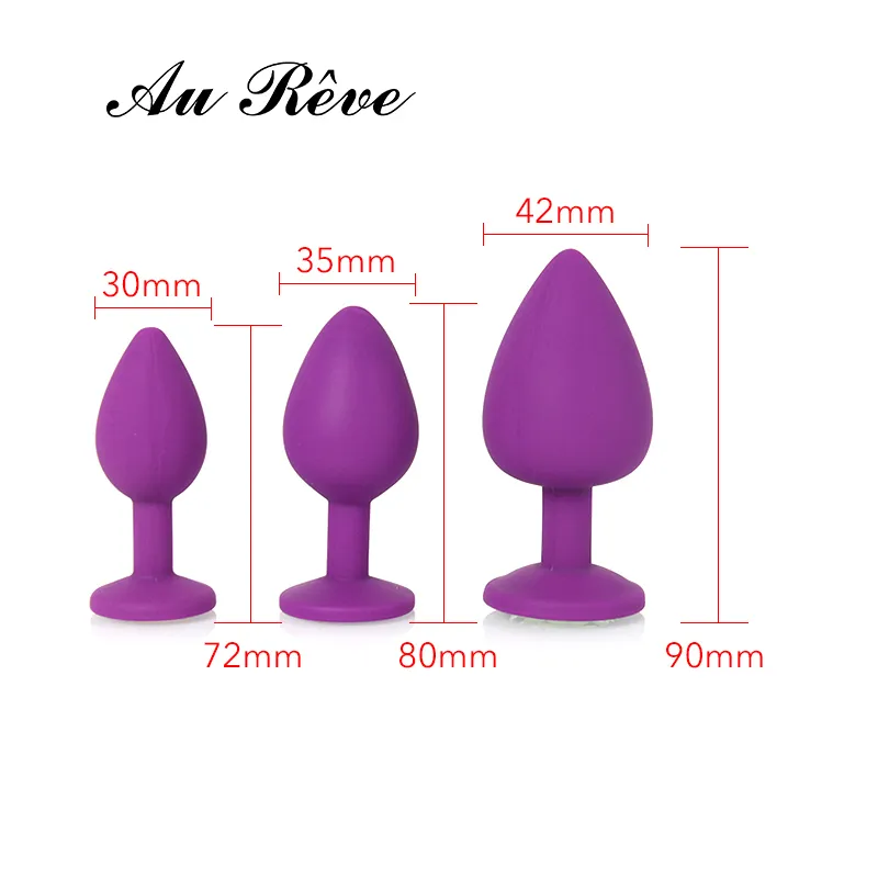 3 Teile/Los Anal Spielzeug Kit Set Silikon Butt Plug... Von 8,08 €