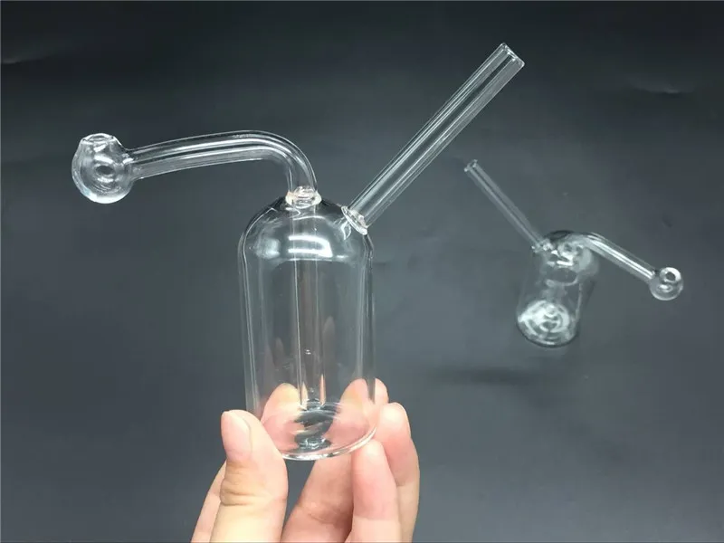 Högkvalitativ Mini Glass Oljebrännare Bong för DAB Riggs Bongs Ash Catcher Hookah Rör Rökning Oljebrännare Vattenrör Oljebrännare Bubbler