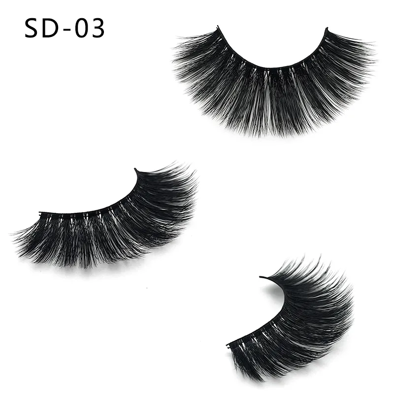 3D Mink False Eyelash Long Individual Soft Natural Look Mink Eye Lashes Extension Beauty Tools 20 Styles