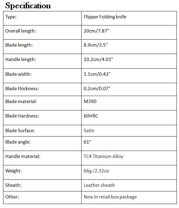 High-End-Flipper-Klappmesser, M390-Drop-Point-Klinge, TC4-Titanlegierungsgriff, Kugellager, schnell zu öffnende Messer