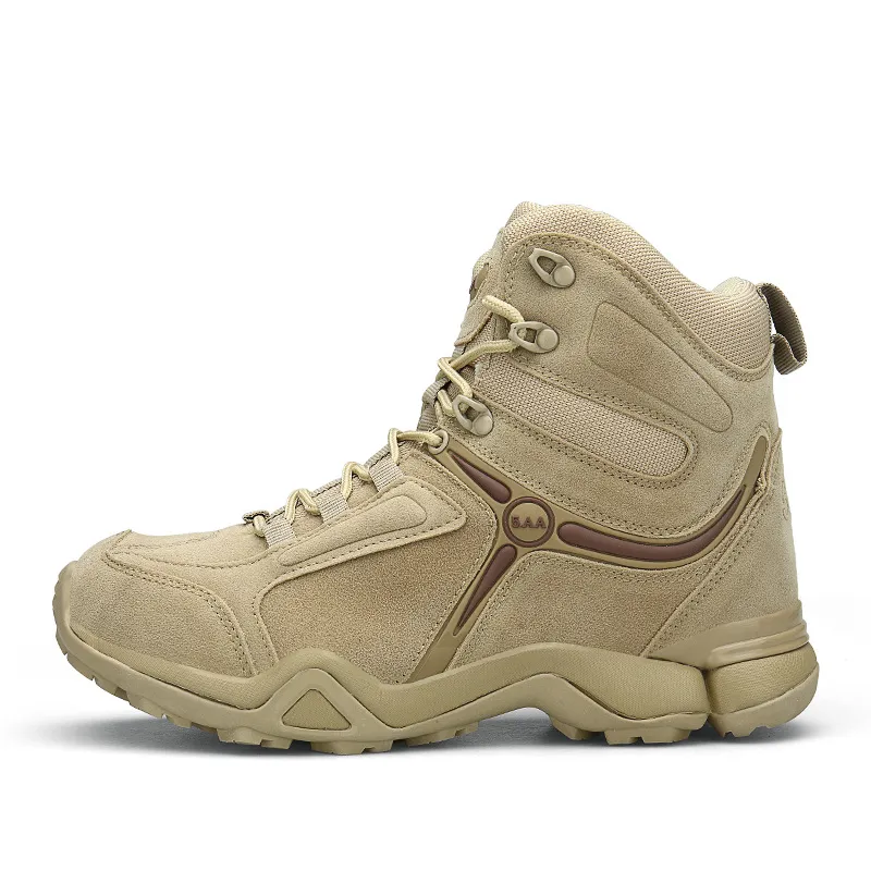 New Korean fashion campus student youth combat boots summer outdoor climbing male commando desert tactical boots