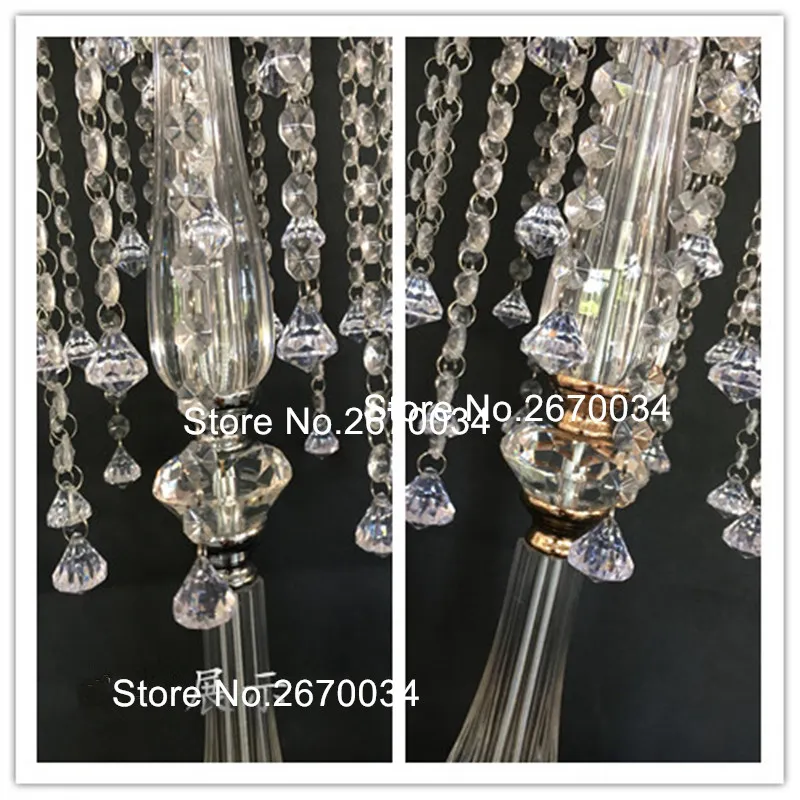 decoração de cristal mandalas de casamento / castiçais de acrílico cristal