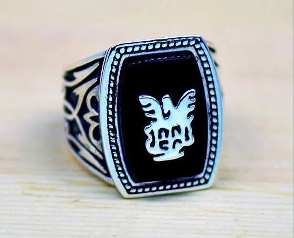 Punk vintage moda jóias 18k ouro branco preenchido nova versão de vampiro diários jeremy masculino anel de banda de casamento para amantes gi253h