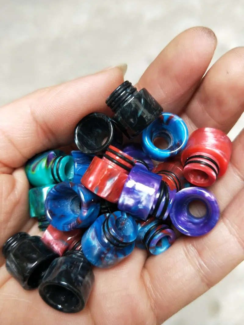 810 510 Thread Epoxy Resin Wide Bore Drip Tip Mouthpiece Drip Tips for TFV8 TF12 Prince TFV8 Big Baby Tanks GOON RDA