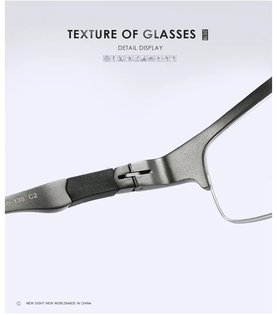 패션 광학 프레임 스포츠 알루미늄 마그네슘 안경 평면 미러 반 거울 반 프레임 안경 짧은 광경 안경 213y