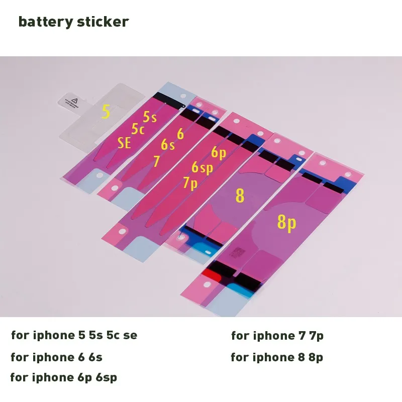 Bateria etiqueta fita adesiva Cola para iphone 5 5s 5c iPhone 6 6s 4.7inch 6 6s mais iPhone 7 7plus x