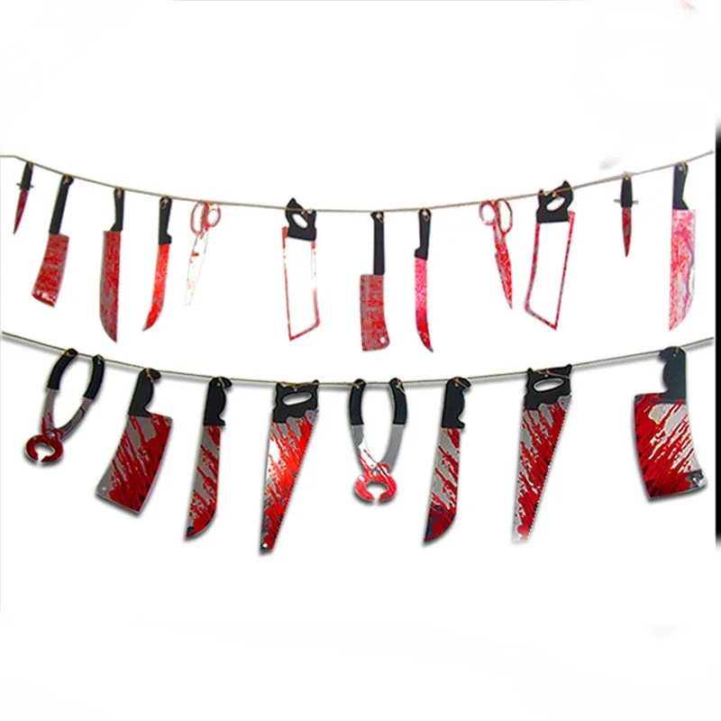Boucles D'Oreilles Couteau Sanglant Halloween - 6 Paires - Pour Cosplay Et Fêtes