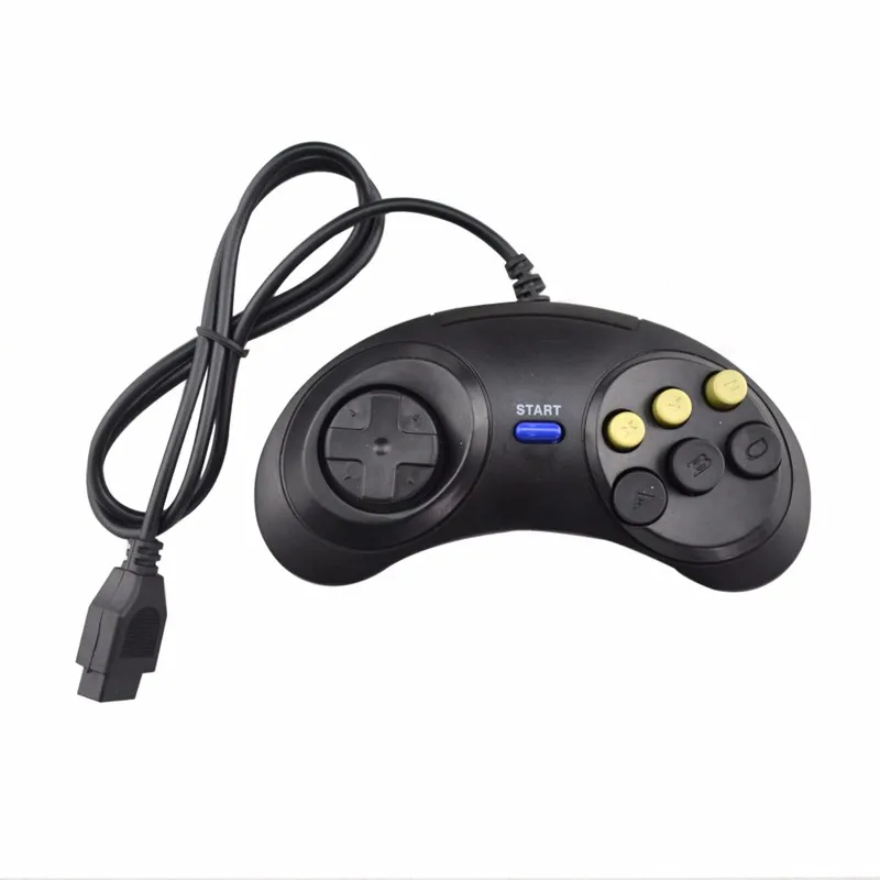 SEGA Genesis için Klasik Oyun Denetleyicisi Joypad 6 Düğme Gamepad Mega Drive DHL Fedex EMS Ücretsiz Gemi