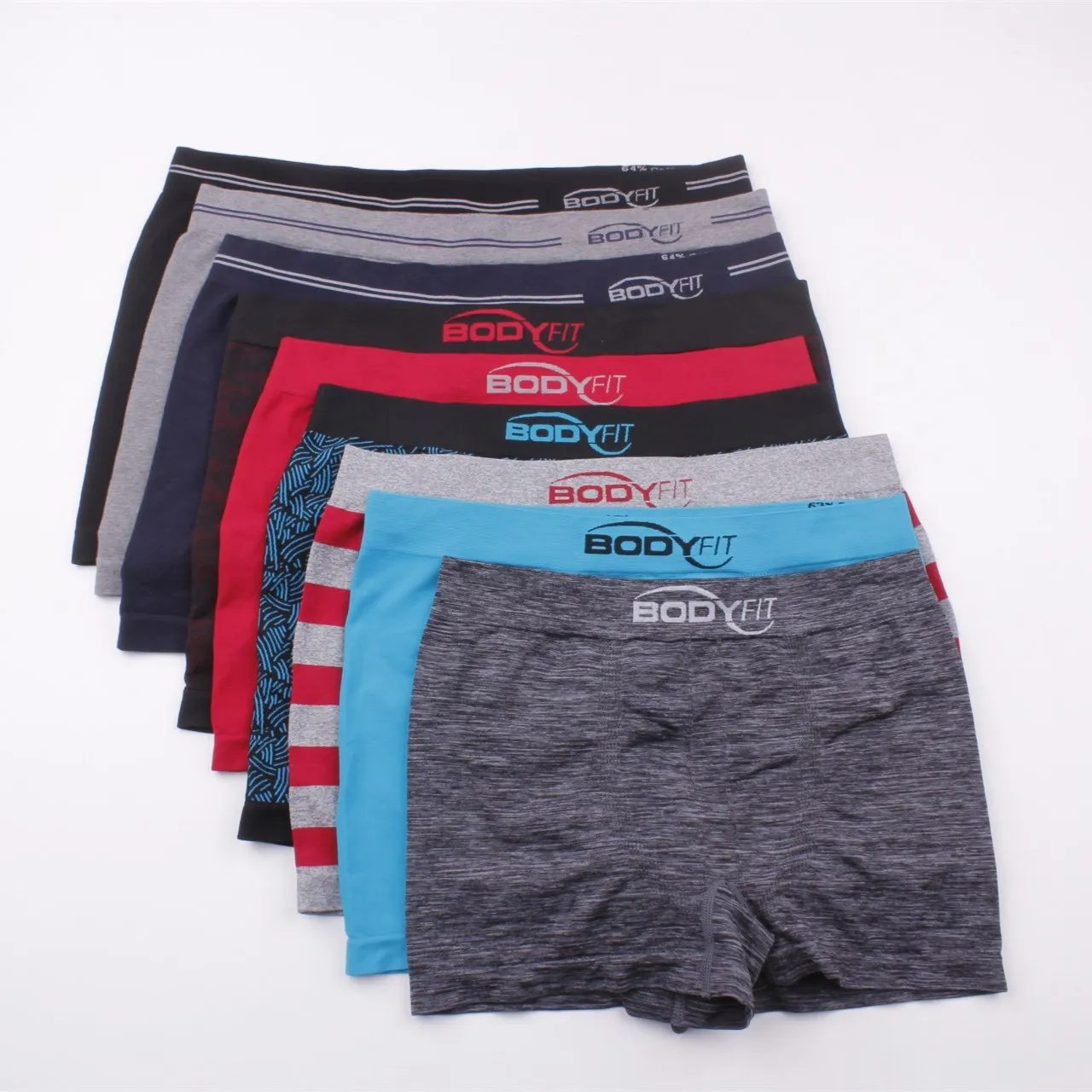 XXL erkek Ortası Rise şort boxer Likra Cotton dikişsiz boyshort Erkek külot iç çamaşırı erkek renk 6pcs mix / lot HYS924