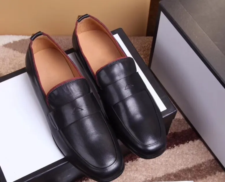 8050Fashion Designer Chaussures Habillées Plate-Forme Oxfords Hommes Personnalisé À La Main Slip On En Cuir Véritable Chaussures D'affaires Taille 38-45