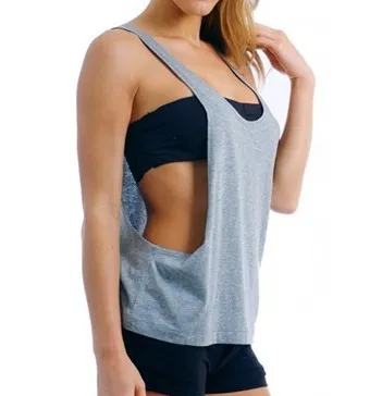 Gym Sports TShirt smock femmes gilet de sport Yoga entraînement gilet Fitness entraînement exercice séchage rapide vêtements de sport Tee débardeurs Singlets vêtements