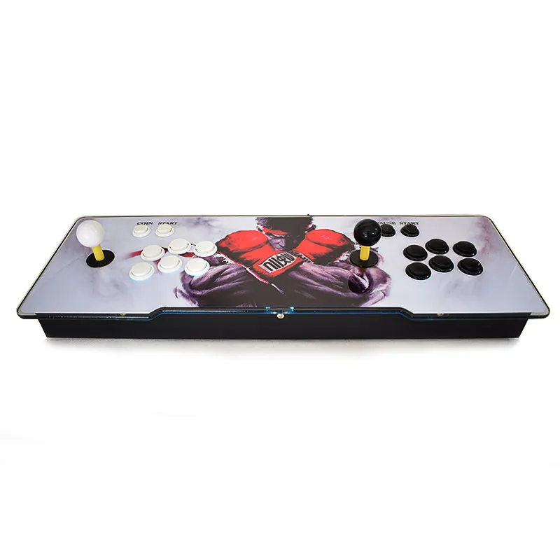 Pandora 5s Can Store 1299 1388 Games Arcade Console HD LED LED Acrylic Surface استبدال Sanwa Moverystick PCB Arcade Console