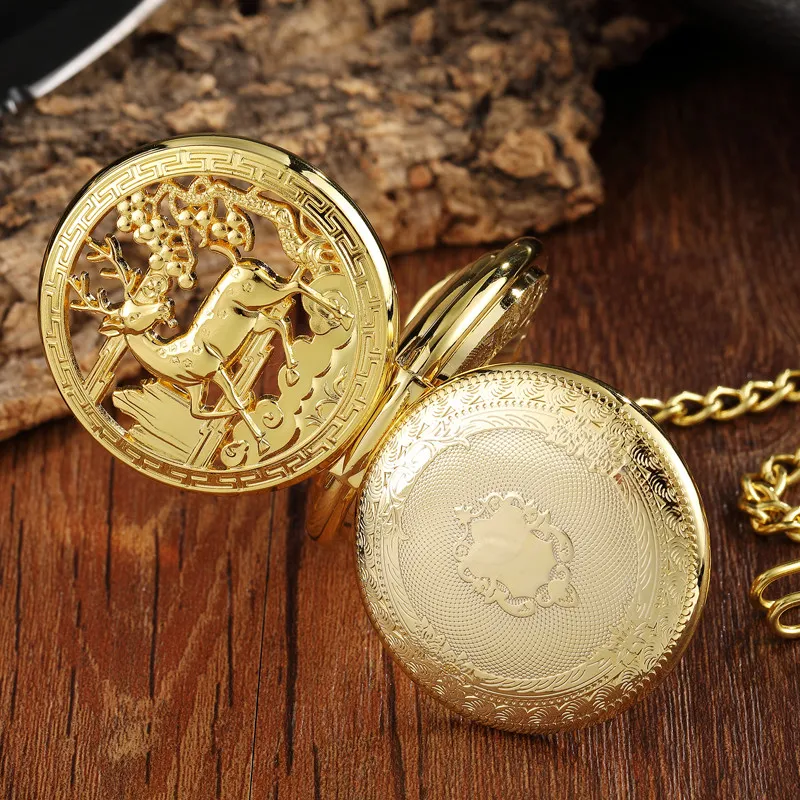 Deer pocket watch sale