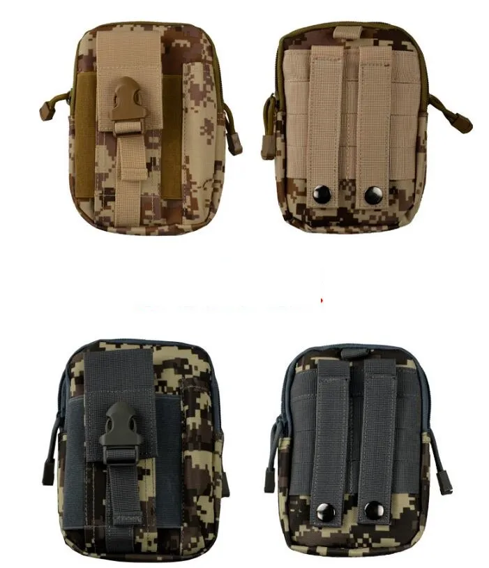 Multifunctionele camouflage tassen tactische taillassen buiten klimmen packs tactische packs taille tas telefoon portemonnee tassen