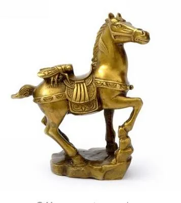 luce di apertura mini statua benedizione fortunata buona fortuna mascotte rame prega benedici figurina cavallo Vinci subito artigianato regalo statuetta