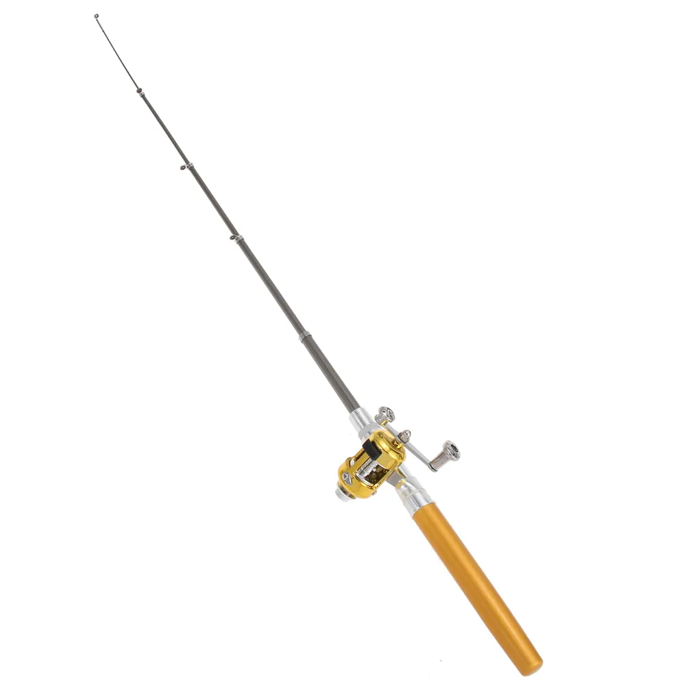 Lightweight Telescopic Mini Fishing Rod With Reel Aluminum Alloy