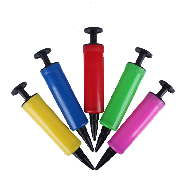 Party Supplies balloon inflator hand push balloon pump air cylinder for child inflator color send by randomly Party Decoration balloon supplies