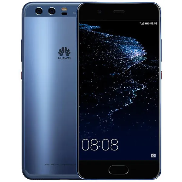 Téléphone portable d'origine Huawei P10 4G LTE 4 Go de RAM 64 Go de 128 Go de ROM Kirin 960 Octa Core Android 5.1" Écran en verre 2.5D 20MP NFC OTG 3200mAh ID d'empreintes digitales Téléphone portable intelligent