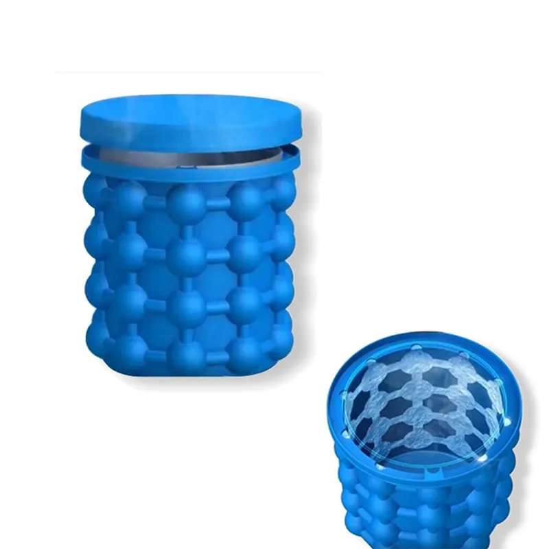 Vendita calda Ice Cube Maker Genie Il rivoluzionario salvaspazio Genie Irlde Ice Genie Utensili da cucina Secchielli il ghiaccio in silicone DHL Free