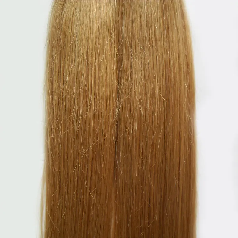 Blondynka Brazylijska Taśma Włosów w Ludzkich Przedłużeniach Włosów Prosto 100G 40 Sztuk / Zestaw Honey Blonde Skin Weft Tape Extensions 4B 4C