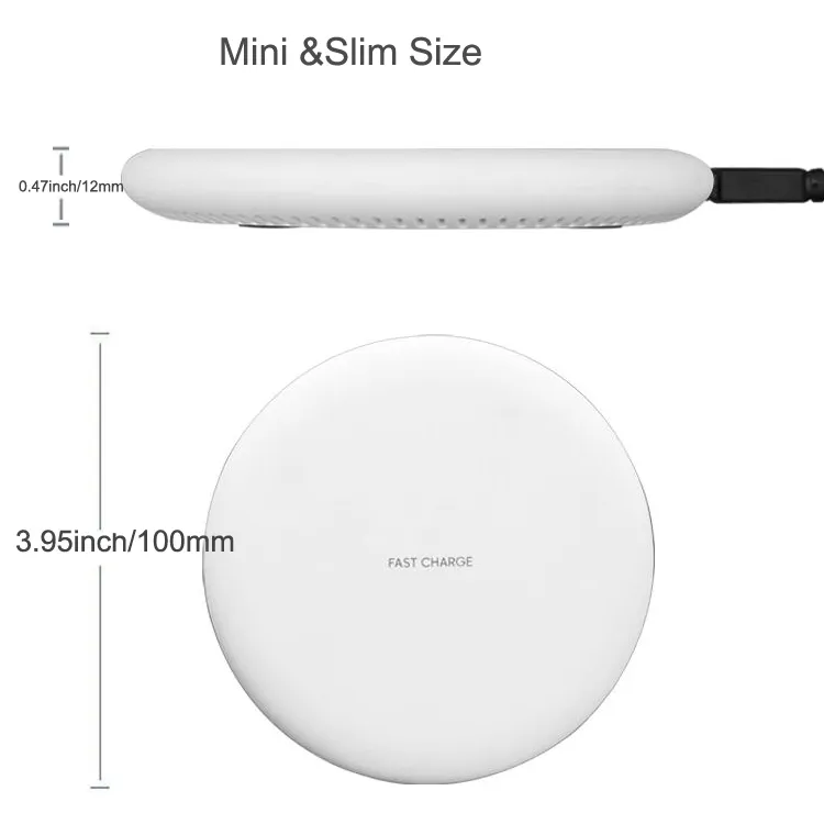 빠른 Qi 충전 패드 빠른 무선 충전기 9V 1.67A 5V 2A 삼성 갤럭시 S7 가장자리 S8 Note8 아이폰 8 X 플러스