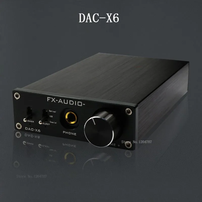 Freeshipping FX-AUDIO FEIXIANG DAC-X6 FEX HIFI AMP USB FIBER COAXIAL DIGITALE AUDIO DECODER DAC 16BIT / 192 Versterker TPA6120