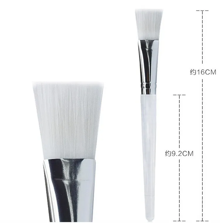 Bon kit de brosse pour masque facial pinceaux de maquillage yeux visage soins de la peau masques applicateur cosmétiques maison bricolage masque pour les yeux du visage utiliser des outils poignée transparente